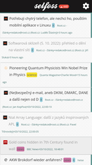 selfoss on smartphone